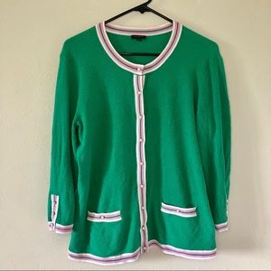 TALBOTS || Button Down Lightweight Sweater